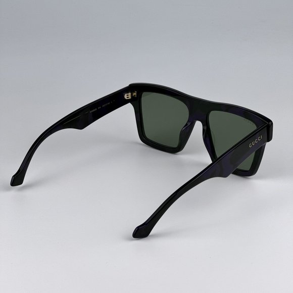 Gucci GG0962S 014 Sunglasses Havana Green Square Unisex GG 0926S - Picture 7 of 11